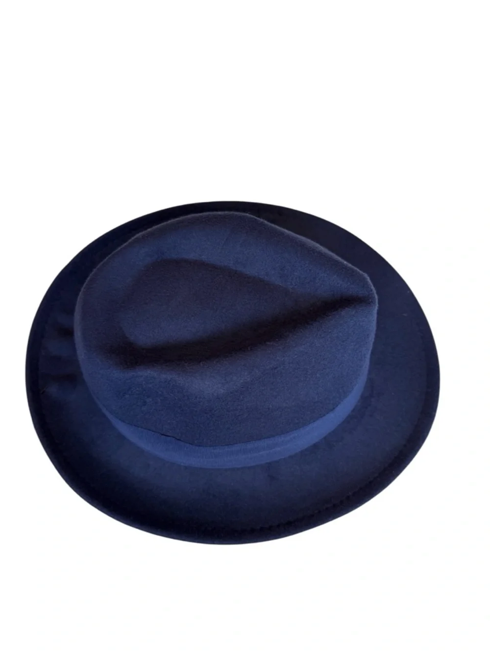 NEW Peter Grimm Collection Navy Wool Felt Fedora Hat Western Boho Ranch Style